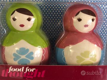 Vintage Salt Pepper Shakers Russian Doll