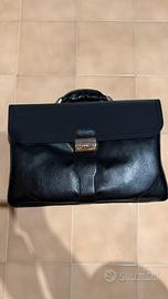 Borsa lavoro pelle/tela nuova