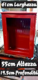 Cassette lamiera rossa