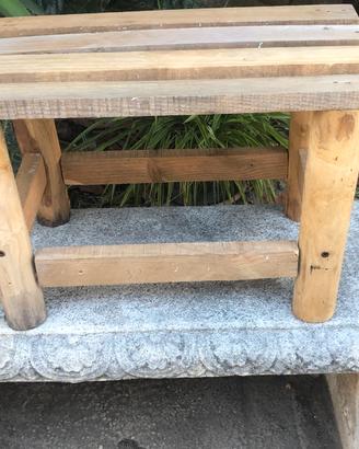 Mini panca in legno fatta a mano