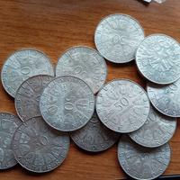 Monete argento scellini austria