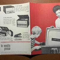 1962 PUBBLICITA' VINTAGE PHONOLA