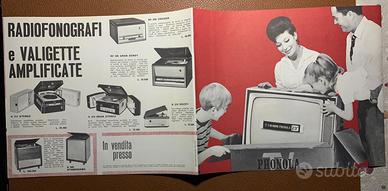 1962 PUBBLICITA' VINTAGE PHONOLA