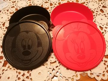 Set ciotole Minnie e Topolino di Tupperware, nuove
