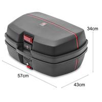 1 Bauletto Moto Bagtecs TB8 45 Litri Top Case 