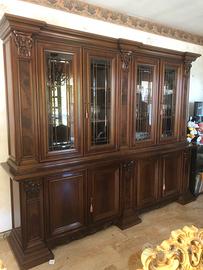 Vetrina da sala, con 6 sedie