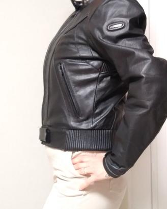 Giacca in Pelle da moto per donna