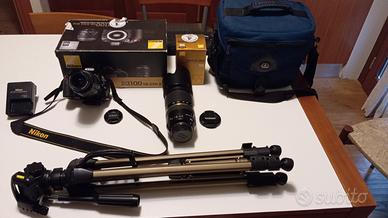 Kit Reflex Nikon completo – D3100 + 2 obiettivi
