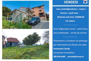 Casa semindipendente+ rustico+terreno - mignanego