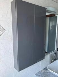 Pensile grigio da bagno