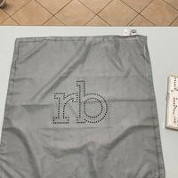 2 Foulard Rocco Barocco Bianco e grigio con Logo