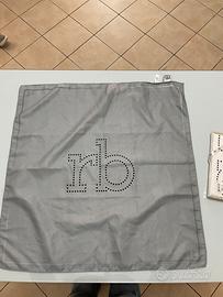 2 Foulard Rocco Barocco Bianco e grigio con Logo