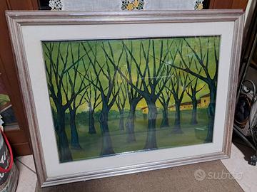 Quadro olio su tela 50 70 Carlo Antoci con cornice