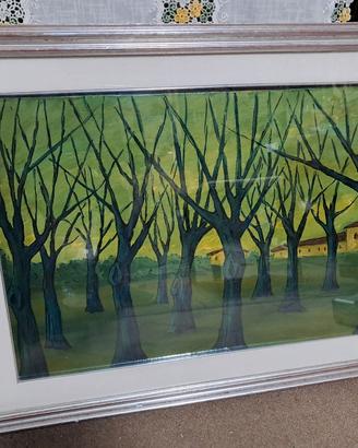 Quadro olio su tela 50 70 Carlo Antoci con cornice