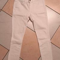 Pantalone Jeans donna Hollister, colore bianco