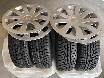 4 gomme Hankook winter 185/65R15 + cerchi ferro