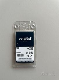 Crucial 4GB DDR4 memoria 2400 MHz