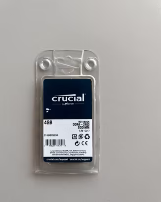 Crucial 4GB DDR4 memoria 2400 MHz
