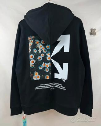 Felpa Off-White x Flowers Nera