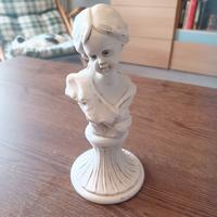 Statua femminile S.Martino in porcellana cm 18