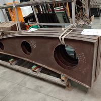 Struttura in ferro per pensilina. N. 5 pezzi.