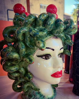 Testa in ceramica Medusa