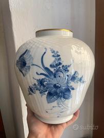 Grande vaso Rotal Copenaghen grande blu dipinto
