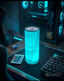 Lampada da scrivania red bull rgb, arredo Gaming