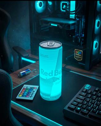 Lampada da scrivania red bull rgb, arredo Gaming
