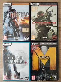 BattleField4, Crysis3, DeadSpace3, Metro PC