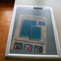 Cornice alluminio per avvisi formato fogli a3