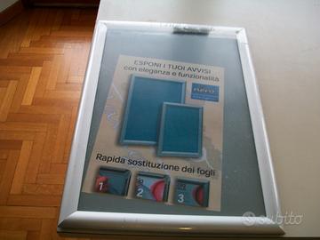 Cornice alluminio per avvisi formato fogli a3