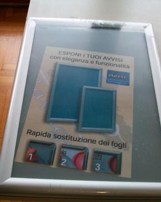 Cornice alluminio per avvisi formato fogli a3