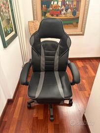 Poltrona SONGMICS Ergonomica Poggiapiedi