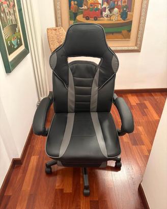 Poltrona SONGMICS Ergonomica Poggiapiedi