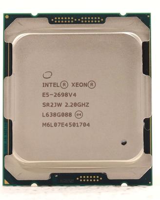2x Intel Xeon E5-2698 v4 SR2JW 20-Core 2.20GHz
