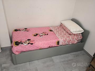 Letto per  cameretta singolo e contenitore