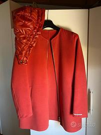 Giacca lunga con capuccio removibile