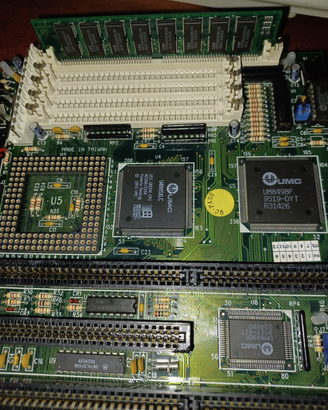 Motherboard MB457 486 Vintage retro computer e RAM