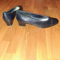 Scarpe decolette pelle blu 41