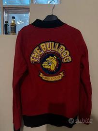 giacca universitaria rossa THE BULLDOG AMSTERDAM