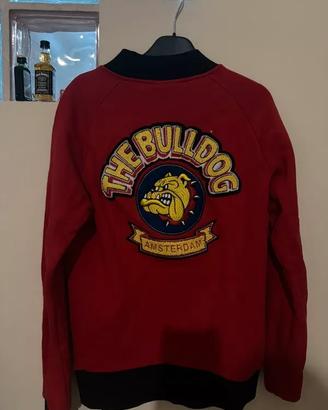 giacca universitaria rossa THE BULLDOG AMSTERDAM