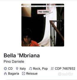CD Pino Daniele Bella' Mbriana 