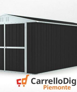 Box garage auto in Acciaio 327x611cm 19mq nero