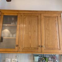 Pensile Cucina artigianale legno castagno