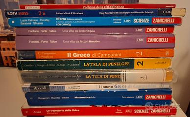 libri scolastici  per liceo classico  scientifico 