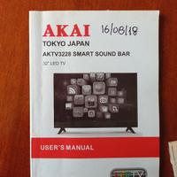 smart TV AKAI 32 pollici con soundbar 