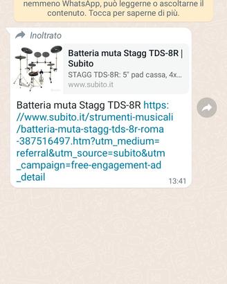 batteria muta da studio