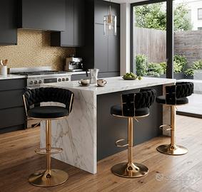 Sgabelli di Design velluto bar bancone cucina. 