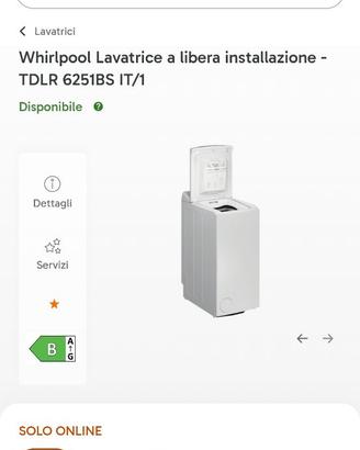 Lavatrice Whirlpool - TDLR 6251BS IT